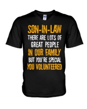 Son-in-law - You Volunteered - T-Shirt V-Neck T-Shirt thumbnail