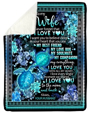 To My Wife - I Want You To Believe Deep In Your Sherpa Fleece Blanket tile