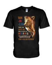 Son-in-law - Lion - You Volunteered - T-Shirt V-Neck T-Shirt tile