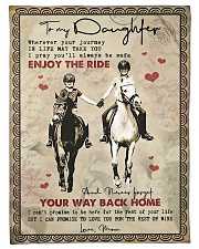 To Daughter - Horse Riding - Wherever Your Small Fleece Blanket - 30" x 40" front