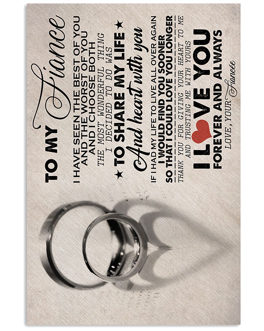 TO MY FIANCE 16x24 Poster