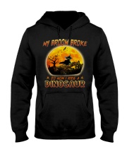 My broom broke so now i ride a Dinosaur Hooded Sweatshirt tile