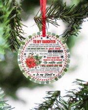 To My Daughter - never Forget That You Are Alone Circle ornament - single (porcelain) aos-circle-ornament-single-porcelain-lifestyles-07