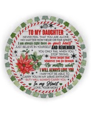 To My Daughter - never Forget That You Are Alone Circle Ornament (Wood tile