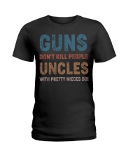 Guns Don't kill people Uncles Ladies T-Shirt thumbnail