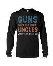 Guns Don't kill people Uncles Long Sleeve Tee thumbnail