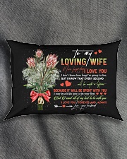 TO MY WIFE - KING PROTEA - I LOVE YOU Rectangular Pillowcase aos-pillow-rectangle-front-lifestyle-1