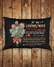 TO MY WIFE - KING PROTEA - I LOVE YOU Rectangular Pillowcase aos-pillow-rectangle-front-lifestyle-2