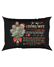 TO MY WIFE - KING PROTEA - I LOVE YOU Rectangular Pillowcase back
