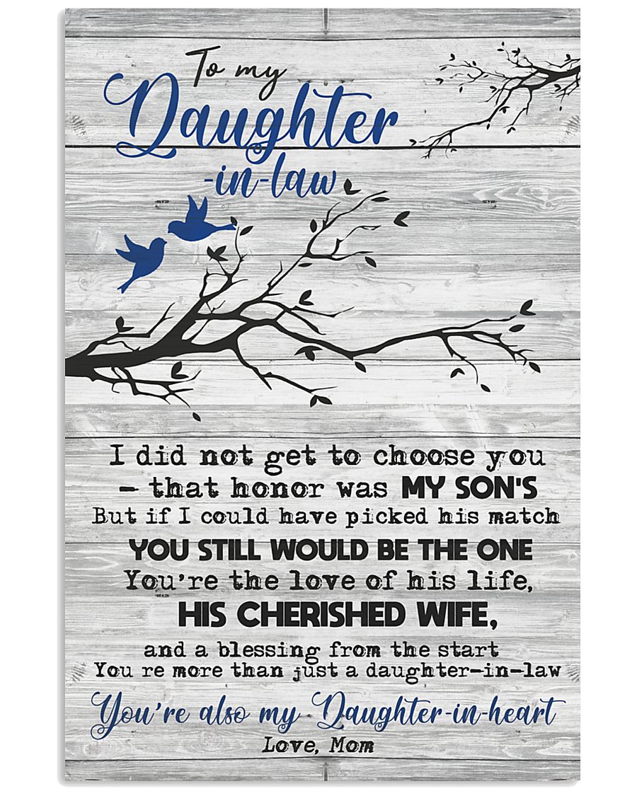 MOM TO DAUGHTER IN LAW 16x24 Poster