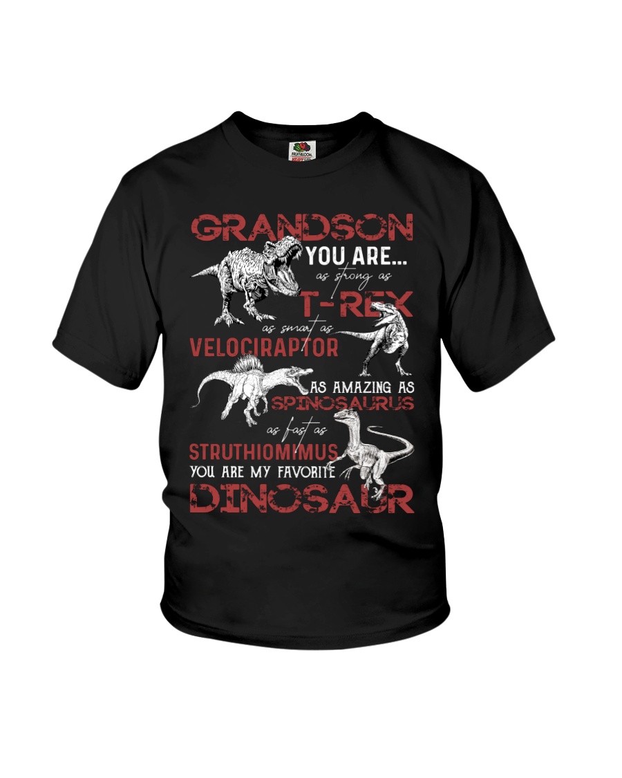 GRANDMA TO GRANDSON - DINOS - FAVORITE Youth T-Shirt