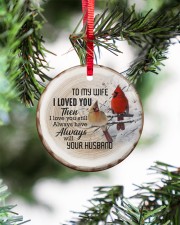 Christmas - I Loved You then - Cardinal Circle ornament - single (porcelain) aos-circle-ornament-single-porcelain-lifestyles-07