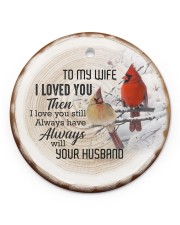 Christmas - I Loved You then - Cardinal Circle ornament - single (porcelain) front