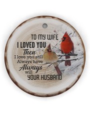 Christmas - I Loved You then - Cardinal Circle ornament - single (wood) thumbnail