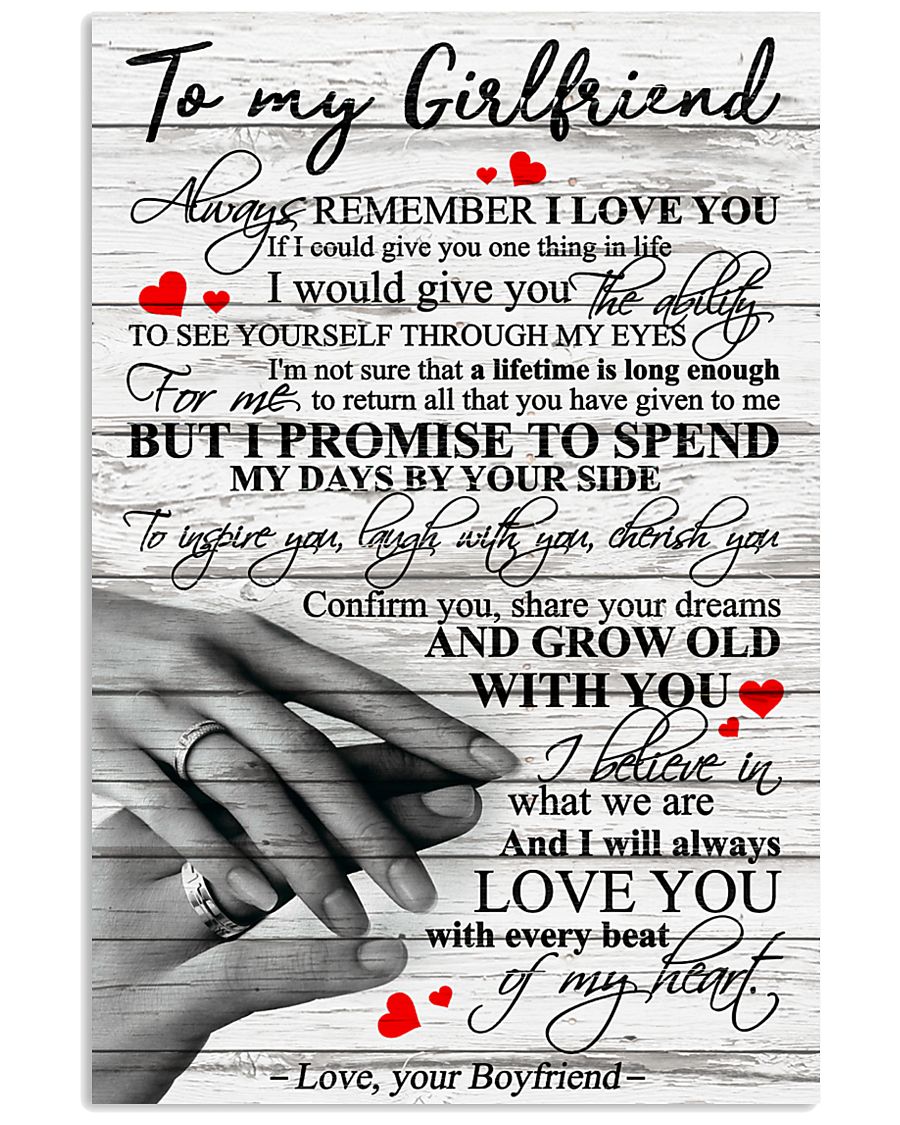 TO MY GIRLFRIEND 16x24 Poster