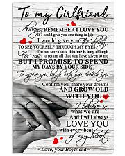 TO MY GIRLFRIEND 16x24 Poster front