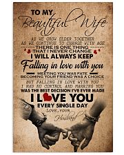 TO MY BEAUTIFUL WIFE 16x24 Poster front
