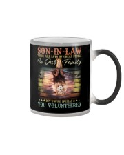 Son-in-law - Lion - You Volunteered - T-Shirt Color Changing Mug thumbnail