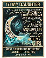 To My daughter - Butterflies - Whenever You Feel Large Fleece Blanket - 60" x 80" front
