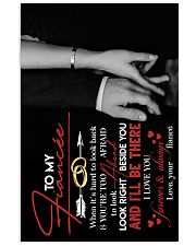 TO MY FIANCÉE - HAND IN HAND - I LOVE YOU 16x24 Poster front