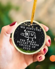 Christmas - Covid 2020 Circle ornament - single (porcelain) aos-circle-ornament-single-porcelain-lifestyles-09