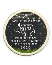 Christmas - Covid 2020 Circle ornament - single (porcelain) front