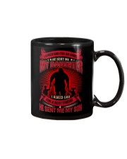 Super hero and kids - I Asked God For An Angel Mug tile