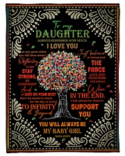 Daughter - Red Tree - Always Remember How Much Small Fleece Blanket - 30" x 40" front