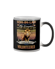Son-in-law - Lion - A Member of Our Family Color Changing Mug tile
