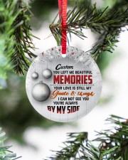 Christmas - You Left Me Beautiful Memories Circle ornament - single (porcelain) aos-circle-ornament-single-porcelain-lifestyles-07