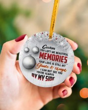Christmas - You Left Me Beautiful Memories Circle ornament - single (porcelain) aos-circle-ornament-single-porcelain-lifestyles-09