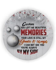 Christmas - You Left Me Beautiful Memories Circle Ornament (Wood tile