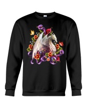 Dragon - Flower - T-Shirt Crewneck Sweatshirt tile