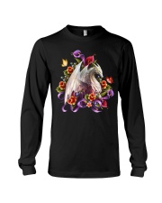 Dragon - Flower - T-Shirt Long Sleeve Tee tile