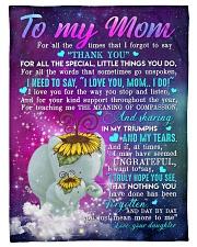 To My Mom - Elephant - Fleece Blanket Fleece Blanket tile