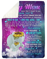 To My Mom - Elephant - Fleece Blanket Sherpa Fleece Blanket tile