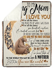 DAUGHTER TO MOM Large Sherpa Fleece Blanket - 60" x 80" thumbnail
