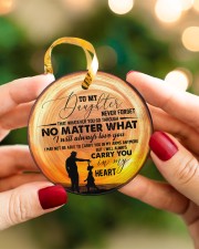 Christmas - You Will be Always Be Daddy's Circle ornament - single (porcelain) aos-circle-ornament-single-porcelain-lifestyles-08