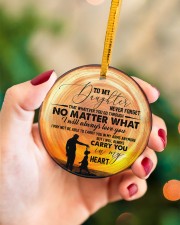 Christmas - You Will be Always Be Daddy's Circle ornament - single (porcelain) aos-circle-ornament-single-porcelain-lifestyles-09