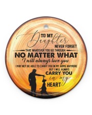Christmas - You Will be Always Be Daddy's Circle ornament - single (porcelain) front