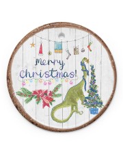 Saurus Christmas - Merry Christmas Circle ornament - single (porcelain) front