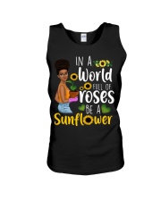 In a world full of roses be a sunflower Unisex Tank thumbnail