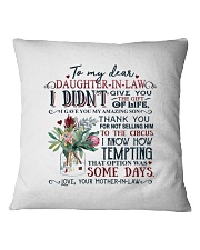MOM TO DAUGHTER IN LAW Square Pillowcase thumbnail