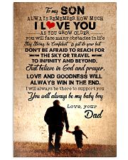 To Son - Always Remember How Much - Canvas 11x17 Poster thumbnail