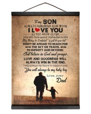 To Son - Always Remember How Much - Canvas 12x16 Black Hanging Canvas thumbnail