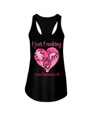 Dinosaurs - Heart - I Just Freaking Love Ladies Flowy Tank tile
