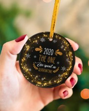 Christmas - Virus Corona - 2020 Circle ornament - single (porcelain) aos-circle-ornament-single-porcelain-lifestyles-09