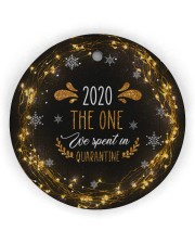 Christmas - Virus Corona - 2020 Circle Ornament (Wood tile