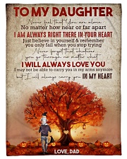 To My Daughter - Halloween Tree - Never Feel That Small Fleece Blanket - 30" x 40" front