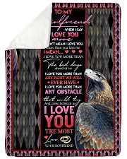 TO MY GIRLFRIEND Large Sherpa Fleece Blanket - 60" x 80" thumbnail